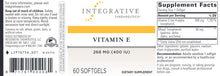 Load image into Gallery viewer, Vitamin E | 400 IU - 60 Softgels Oral Supplements Integrative Therapeutics 