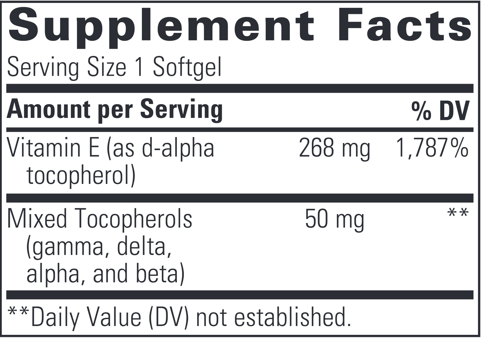 Vitamin E | 400 IU - 60 Softgels Oral Supplements Integrative Therapeutics 
