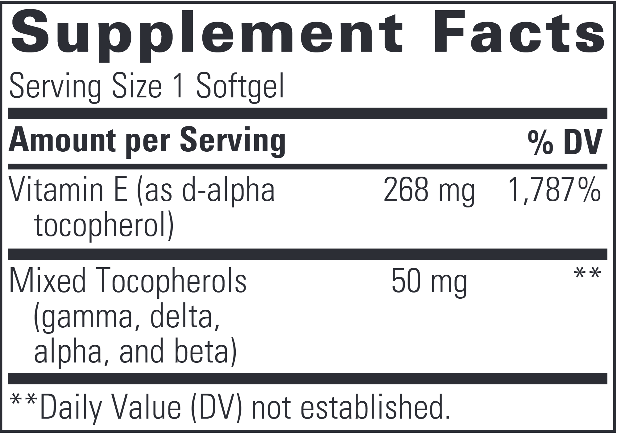 Vitamin E | 400 IU - 60 Softgels Oral Supplements Integrative Therapeutics 