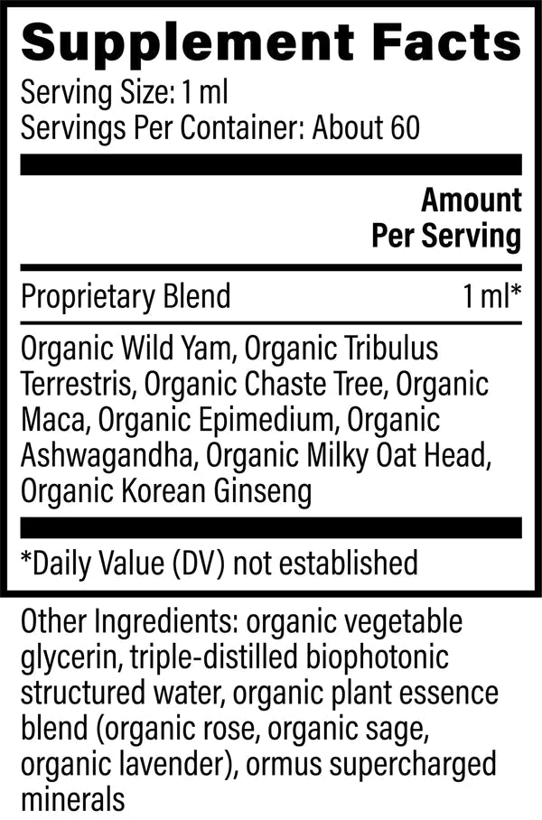 Women's Hormone Balance | Raw Herbal Extract -2 fl oz Oral Supplements Global Healing 