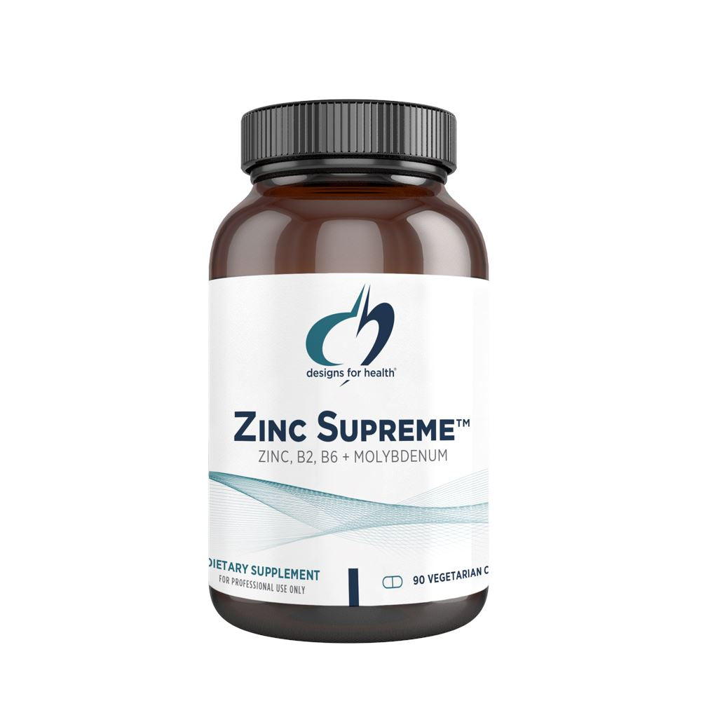 Zinc Supreme™ | Zinc, B2, B6 + Molybdenum - 90 Capsules Oral Supplements Designs For Health 