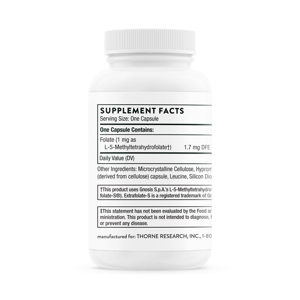 5-MTHF | L-Methylfolate - 1 mg. 60 capsules Oral Supplement Thorne 