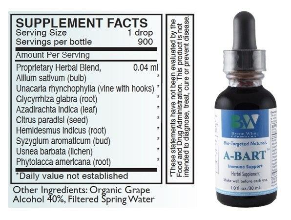 A-BART by Byron White Formulas - 1 oz. 30 ml. Oral Supplement Byron White Formulas 