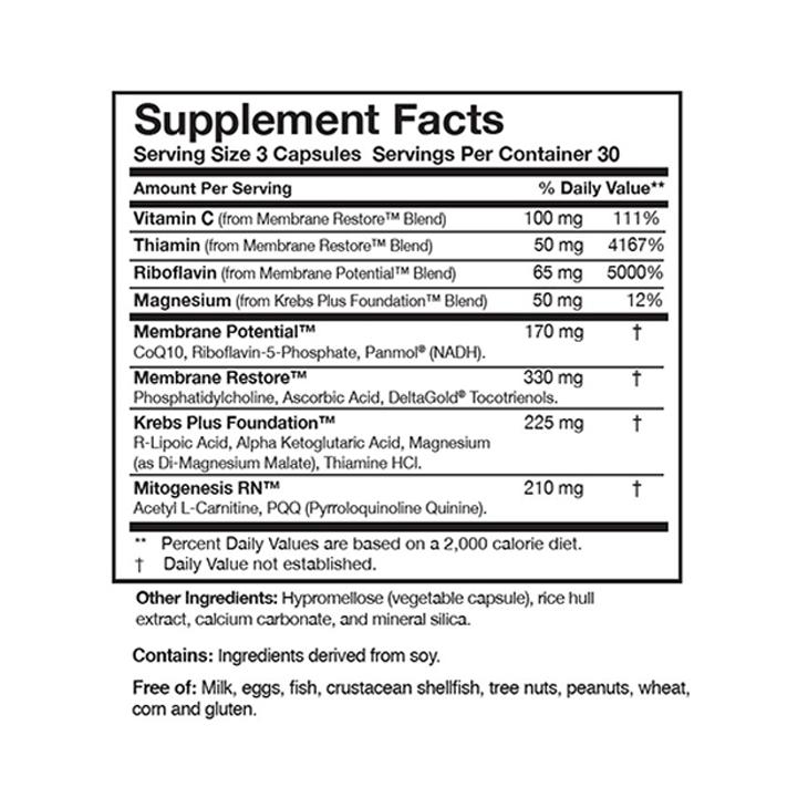 ATP 360® | Mitochondrial Health - 90 capsules Oral Supplement Researched Nutritionals 