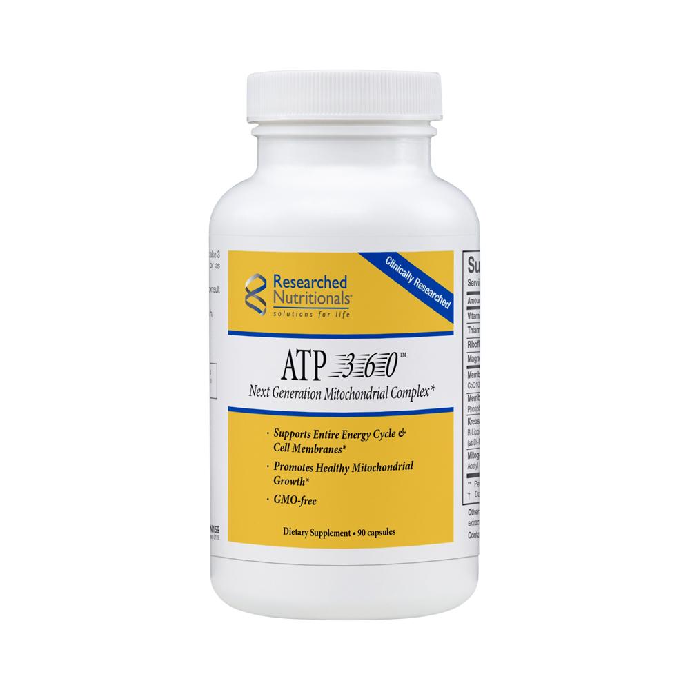 ATP 360® | Mitochondrial Health - 90 capsules Oral Supplement Researched Nutritionals 