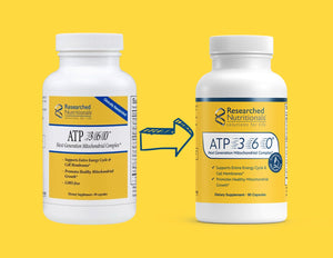 ATP 360® | Mitochondrial Health - 90 capsules Oral Supplement Researched Nutritionals 
