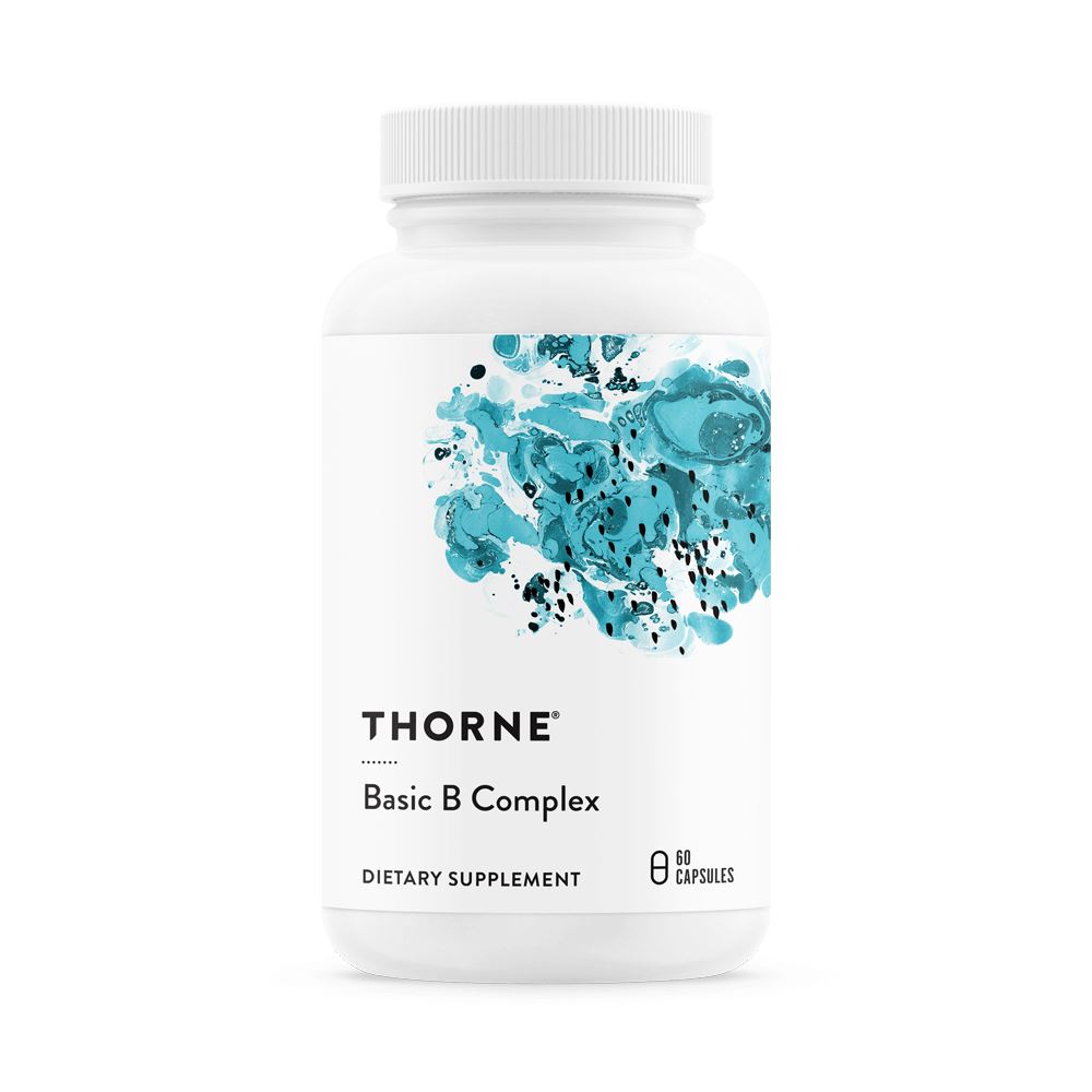 Basic B Complex | Active Forms of B Vitamins - 60 Capsules Oral Supplements Thorne 