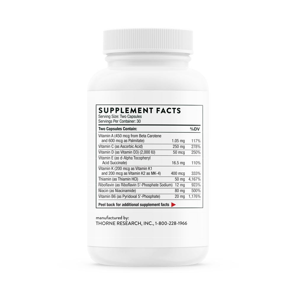 Basic Nutrients 2/Day | Multi-Vitamin/Mineral Formula - 60 Capsules Oral Supplements Thorne 