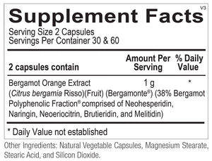 Bergamot BPF | Cholesterol-balancing - 60 Capsules Oral Supplements Ortho Molecular Products 