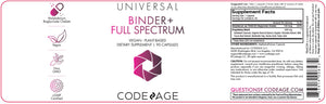 Binder + Full Spectrum | Vegan, Plant Based - 90 Capsules Vitamins & Supplements Codeage 
