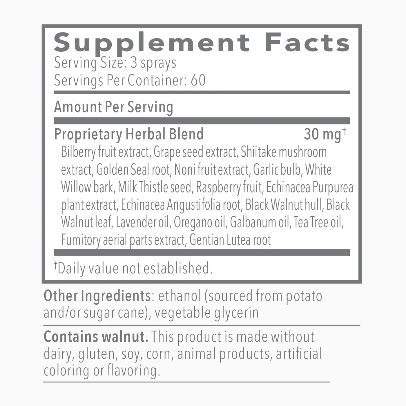 Biocidin® TS | Daily Herbal Throat Spray | Defend - 1 fl oz (30 mL) Oral Supplements Biocidin Botanicals 