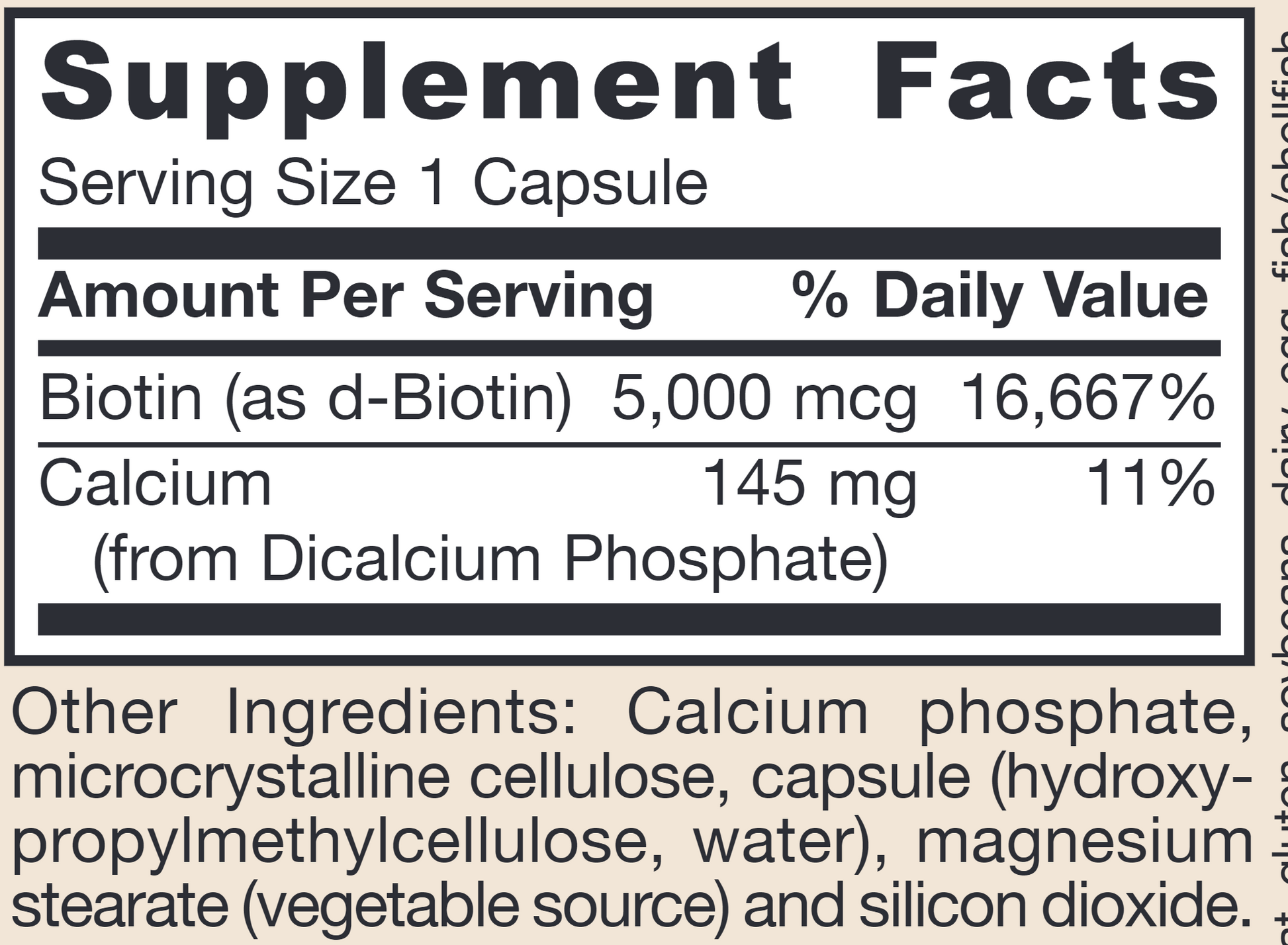 Biotin | Supports Healthy Hair, Skin and Nails | 5 mg - 100 Capsules Oral Supplements Jarrow Formulas 