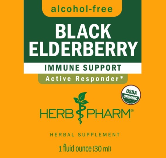Black Elderberry Tincture | Alcohol Free - 1 Fl oz. Tinctures Herb-Pharm 