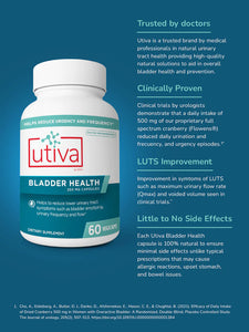 Bladder Health | Strengthen Urinary Function - 60 Capsules Oral Supplements Utiva 