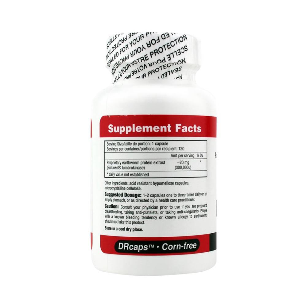 Boluoke® Lumbrokinase | RNA Supplement - 60 or 120 capsules Oral Supplement Canada RNA 