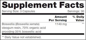 Boswellia SAP | Standardized Dose - 90 Capsules Vitamins & Supplements Nutritional Fundamentals for Health (NFH) 