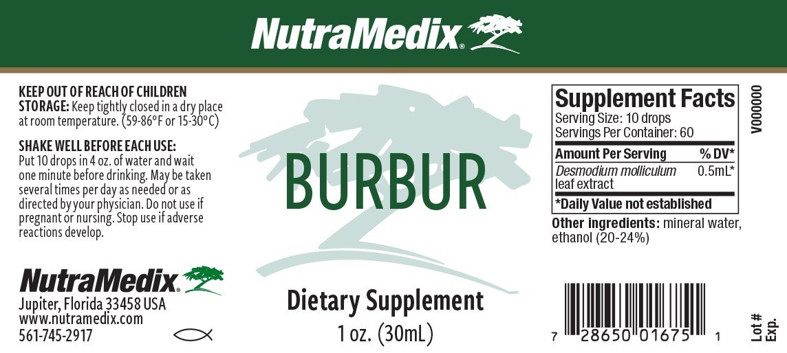 Burbur Detox | Herxheimer Reaction Support - 1 oz. 30 ml. Oral Supplement Nutramedix 