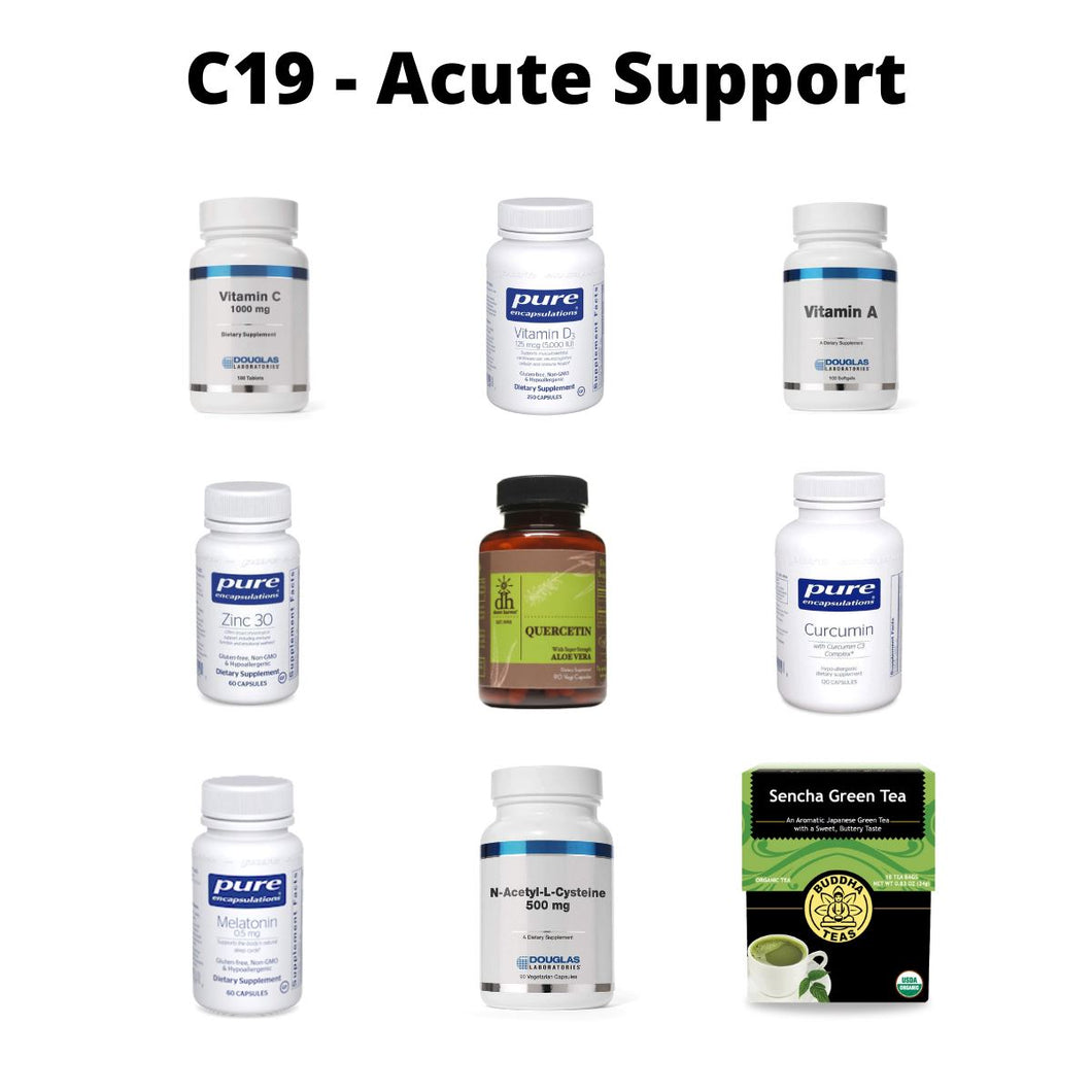 C19 - Acute Support Bundle - 9 Items Vitamins & Supplements Femologist Inc. 