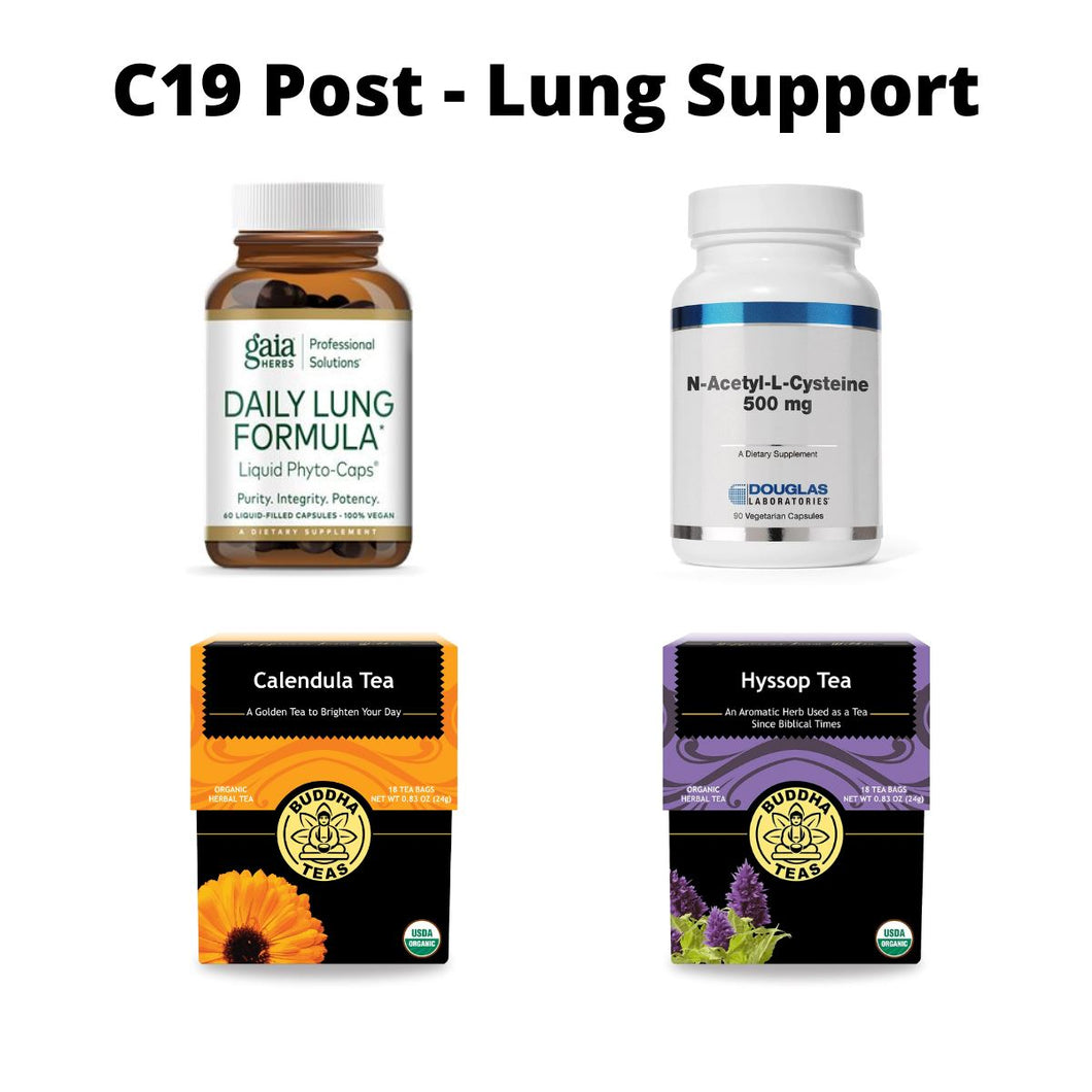 C19 - Post Lung Support Bundle - 4 Items Vitamins & Supplements Femologist Inc. 