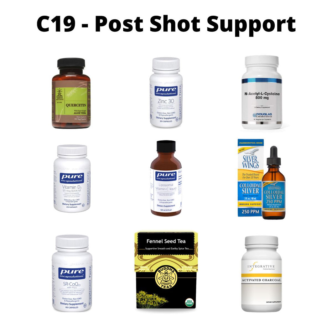 C19 - Post Shot Support Bundle - 9 Items Oral Supplements Femologist Inc. 