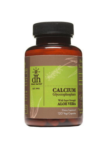 Calcium Glycerophosphate - 120 Capsules Oral Supplement Desert Harvest 