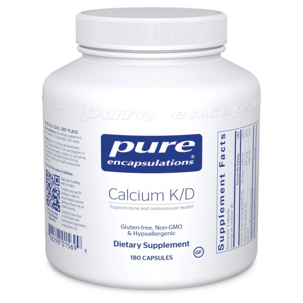 Calcium K/D | Supports Bone & Cardiovascular Health - 180 Capsules Vitamins & Supplements Pure Encapsulations 