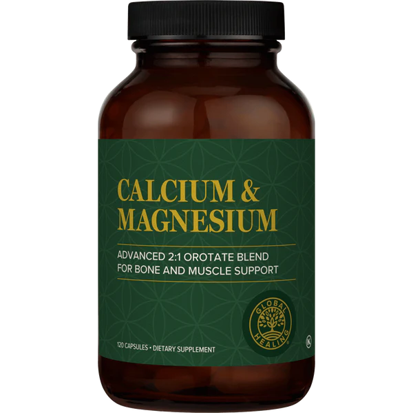 Calcium & Magnesium | Advanced 2:1 Orotate Blend - 120 Capsules Oral Supplements Global Healing 