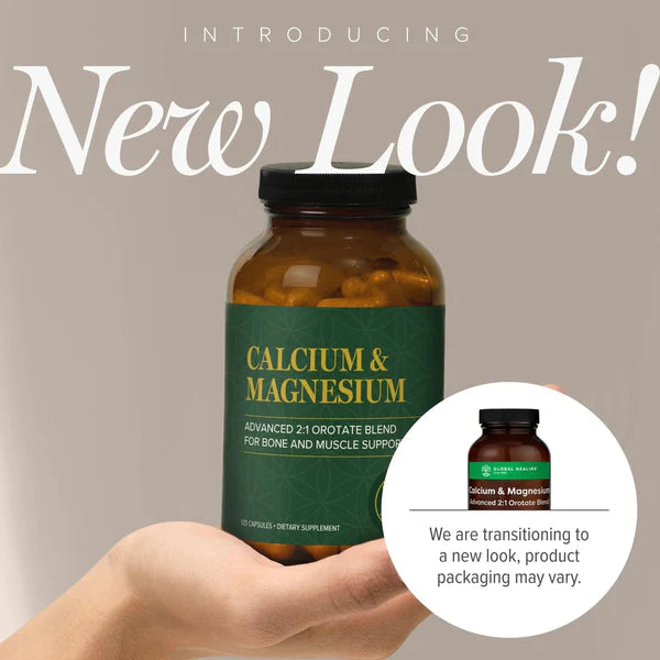 Calcium & Magnesium | Advanced 2:1 Orotate Blend - 120 Capsules Oral Supplements Global Healing 