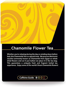 Chamomile Herbal Tea | Organic - 18 Bleach Free Tea Bags Teas Buddha Teas 