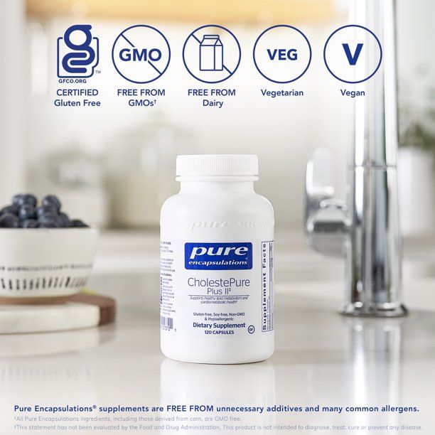 CholestePure Plus II | Unique Blend - 120 Capsules Oral Supplements Pure Encapsulations 