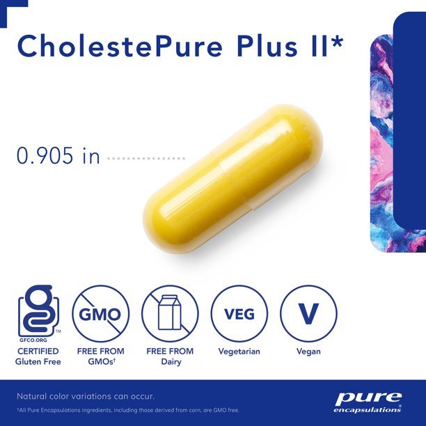 CholestePure Plus II | Unique Blend - 120 Capsules Oral Supplements Pure Encapsulations 
