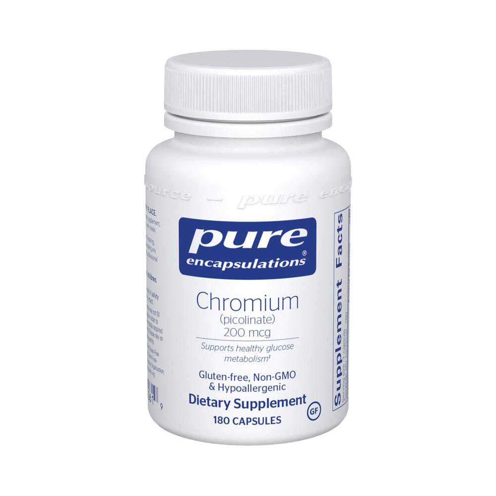 Chromium Picolinate | High Potency - 200 mcg. 180 capsules Oral Supplement Pure Encapsulations 