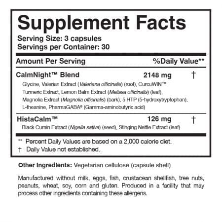 Circadian PM™ | Calming Sleep Formula - 90 Capsules Oral Supplements Researched Nutritionals 