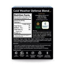Load image into Gallery viewer, Cold Weather Defense Blend Tea | Organic - 18 Bleach Free Tea Bags Teas Buddha Teas 