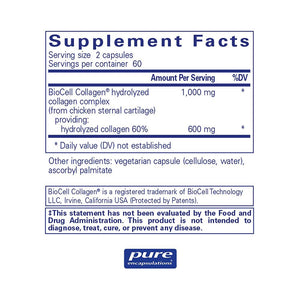 Collagen JS | Pure Collagen Capsules - 120 capsules Oral Supplement Pure Encapsulations 