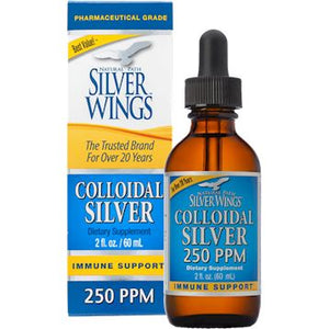 Colloidal Silver | 250 ppm - 2 fl. oz. Oral Supplement Silver Wings 