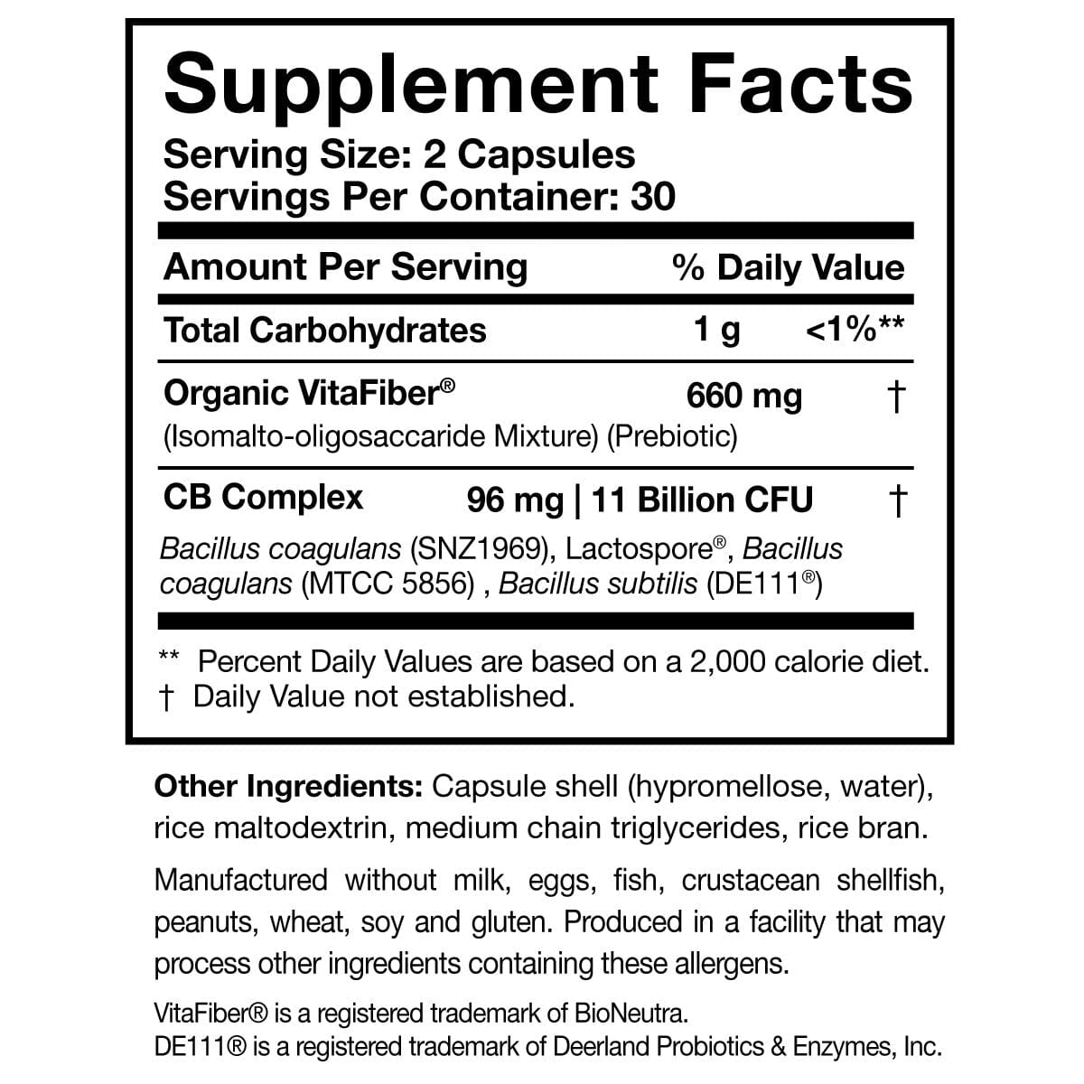 CoreBiotic® | Soil Based Probiotic - 60 capsules Oral Supplement Researched Nutritionals 