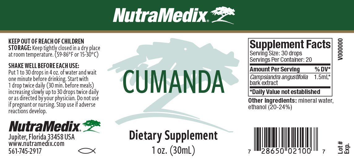 Cumanda | Microbial Defense from the Rain Forest - 1 oz. 30 ml. Oral Supplement Nutramedix 