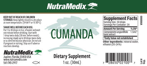 Cumanda | Microbial Defense from the Rain Forest - 1 oz. 30 ml. Oral Supplement Nutramedix 