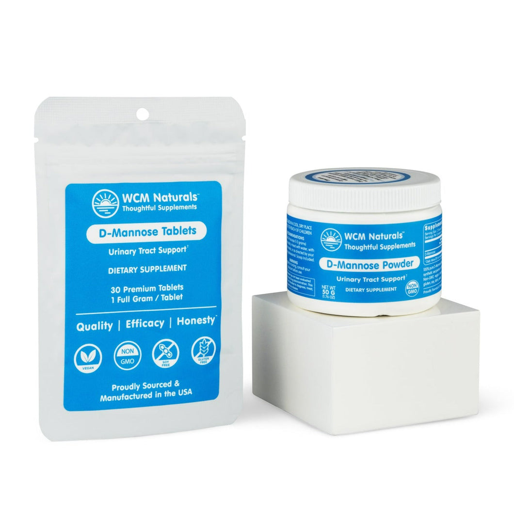 D-Mannose Mix & Match | Bundle 1 - 50 g Powder & 30 Tablets Oral Supplements West Coast Mint 