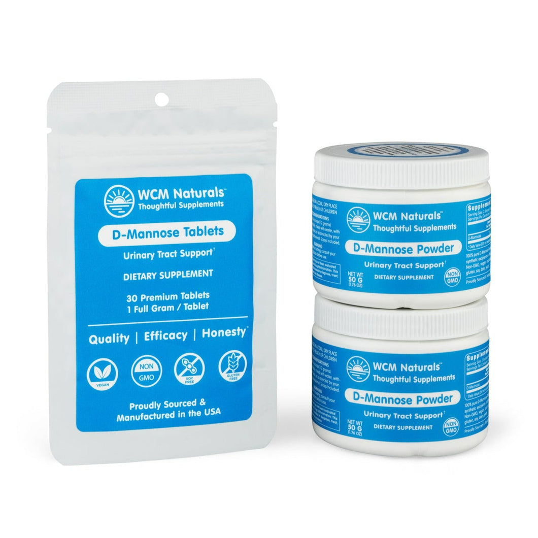 D-Mannose Mix & Match | Bundle 2 - 100 g Powder & 30 Tablets Oral Supplements West Coast Mint 