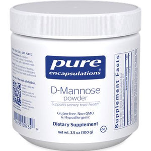 D-Mannose Powder | 100% Pure - 50 & 100 grams Oral Supplements Pure Encapsulations 100 grams 