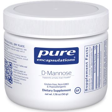 D-Mannose Powder | 100% Pure - 50 & 100 grams Oral Supplements Pure Encapsulations 50 grams 