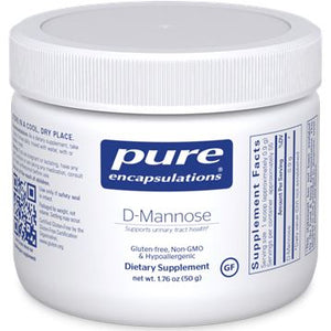 D-Mannose Powder | 100% Pure - 50 & 100 grams Oral Supplements Pure Encapsulations 50 grams 