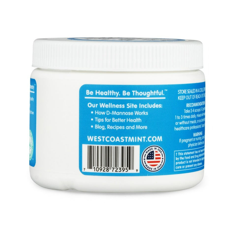 D-Mannose Powder | 100% Pure D-Mannose - 50g & 100g powder Oral Supplement West Coast Mint 