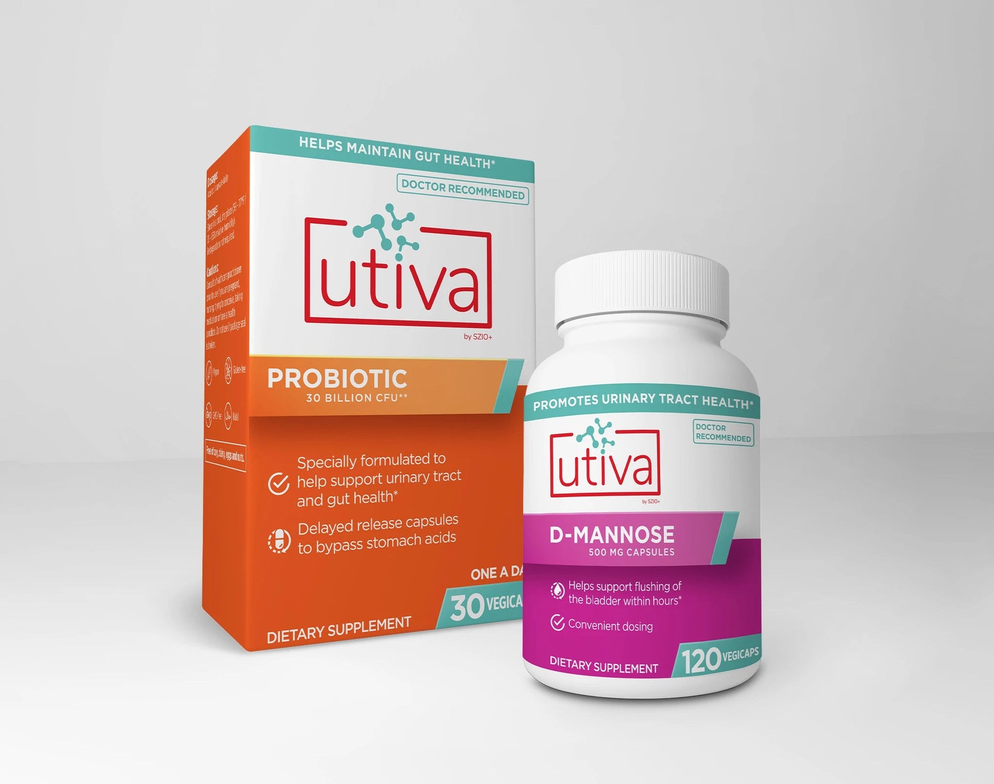 D-Mannose & Probiotic | Bundle - 2 Items Utiva 