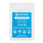 D-Mannose Tablets | Made in the USA - 30 & 60 tablets Oral Supplement West Coast Mint 30 tablets 