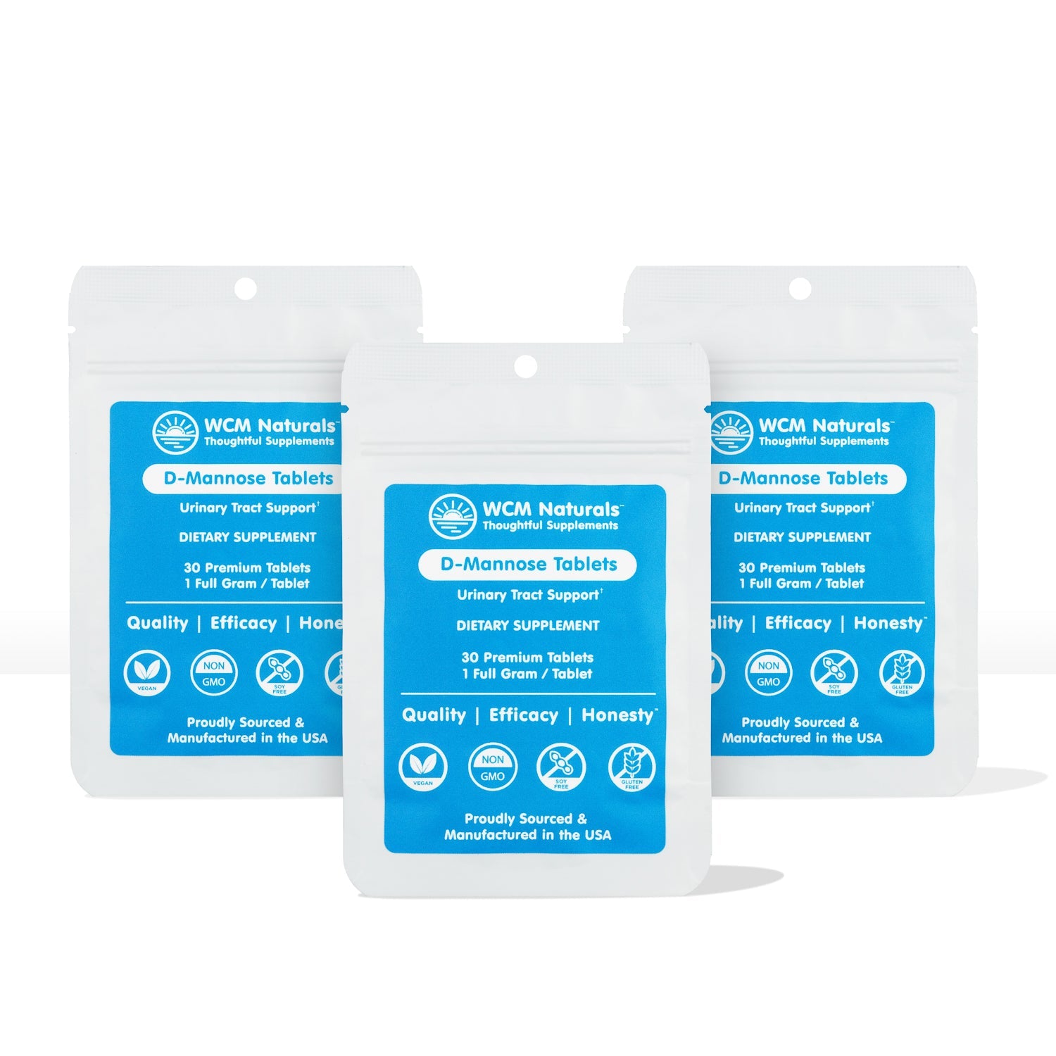 D-Mannose Tablets | Made in the USA - 30 & 60 tablets Oral Supplement West Coast Mint 