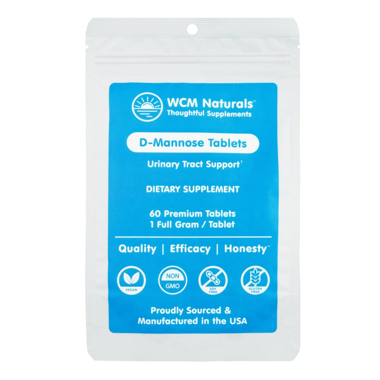 D-Mannose Tablets | Made in the USA - 30 & 60 tablets Oral Supplement West Coast Mint 60 tablets 