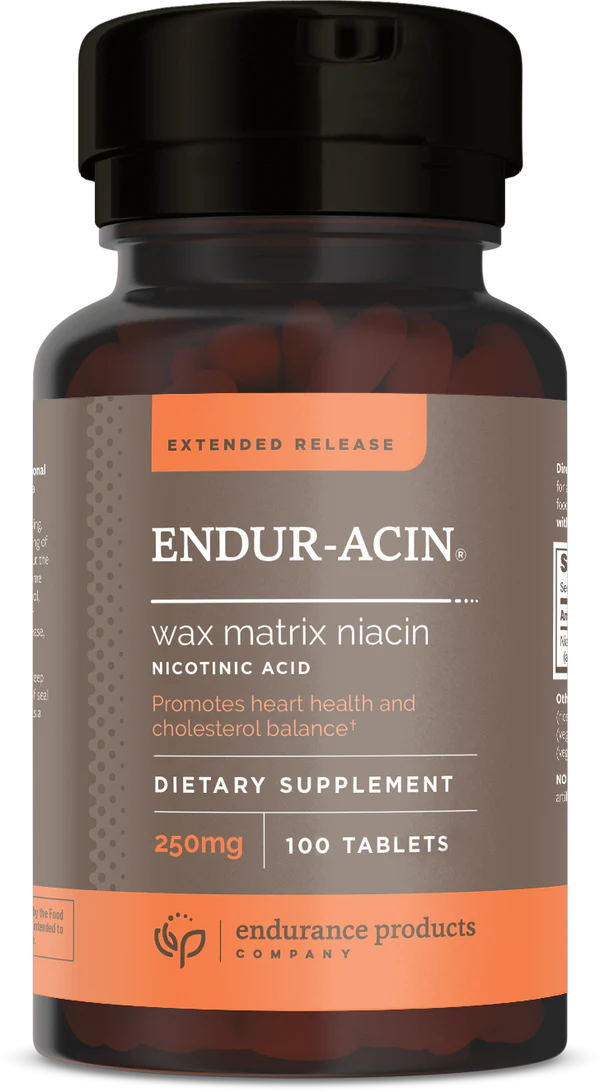ENDUR-ACIN® Extended Release Niacin (Nicotinic Acid) | 250 mg & 500 mg - 100 Tablets Oral Supplements Endurance Products 250 mg 
